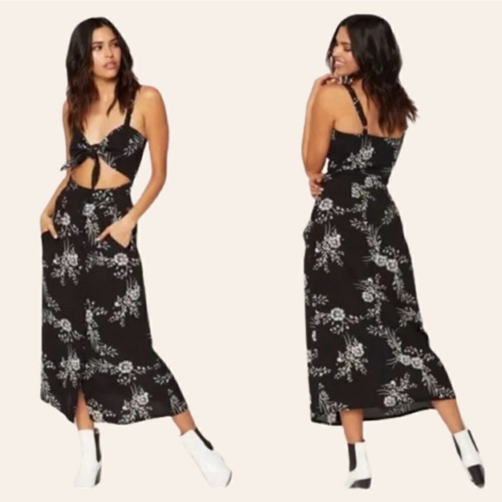 Flynn Skye Black and White Midi Dress